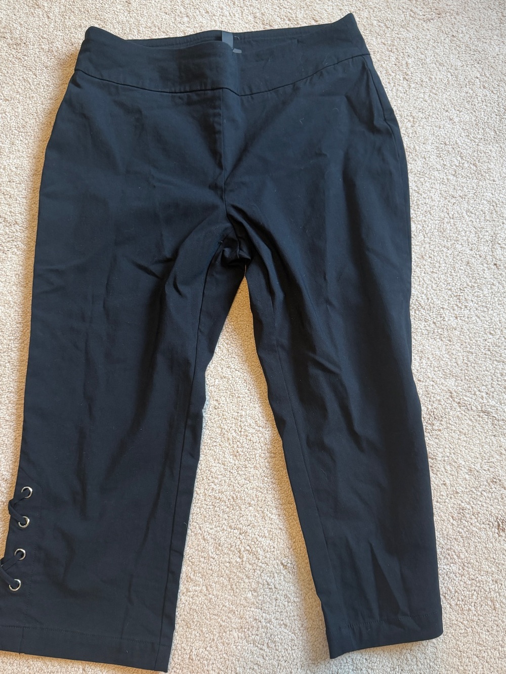 JM Collection  Black Capri  size  PM with lace siding